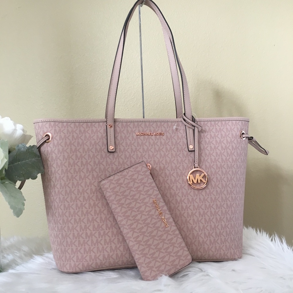 Last set ✨Michael Kors top zipper tote &wallet - Picture 2 of 8